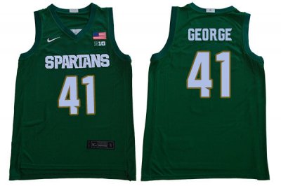 Men Michigan State Spartans NCAA #41 Conner George Green Authentic Nike Stitched College Basketball Jersey FD32E36MN